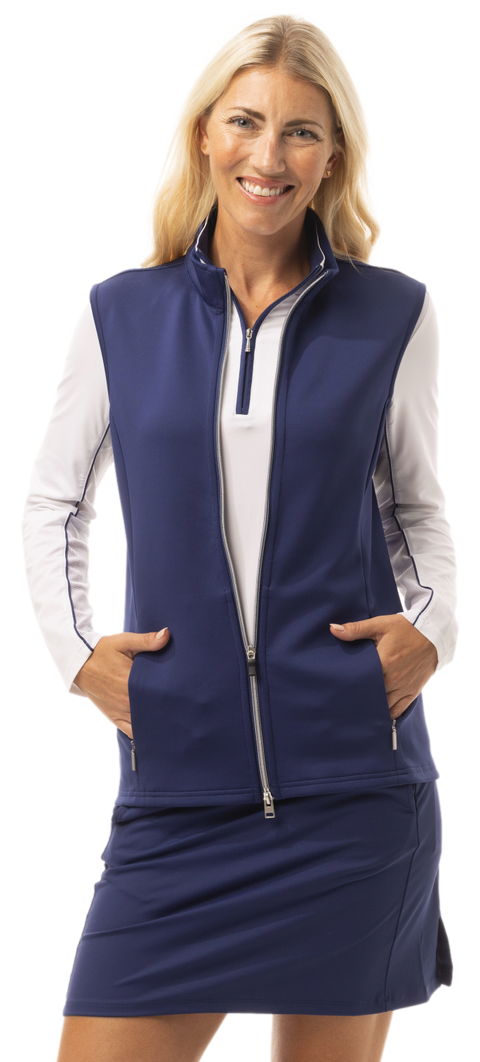 SolLayer ZIP VEST. NAVY. 900512