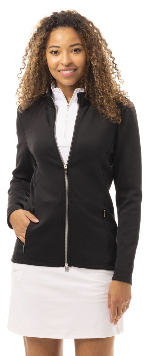 SolLayer DOUBLE ZIP JACKET. BLACK. 900513