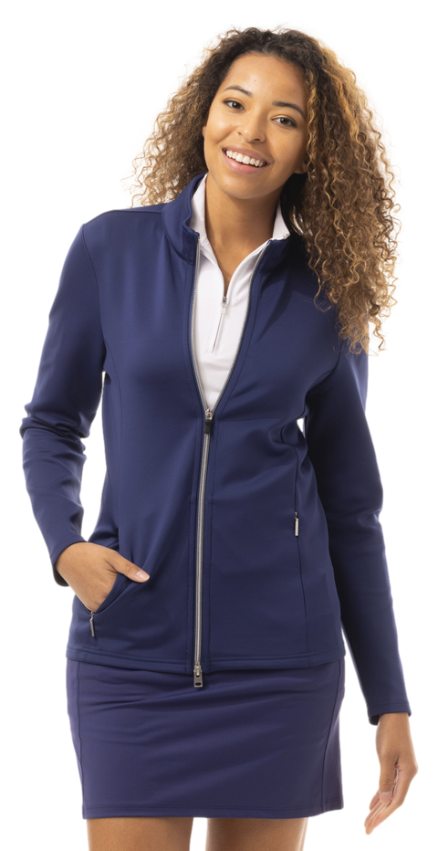SolLayer DOUBLE ZIP JACKET. NAVY. 900513