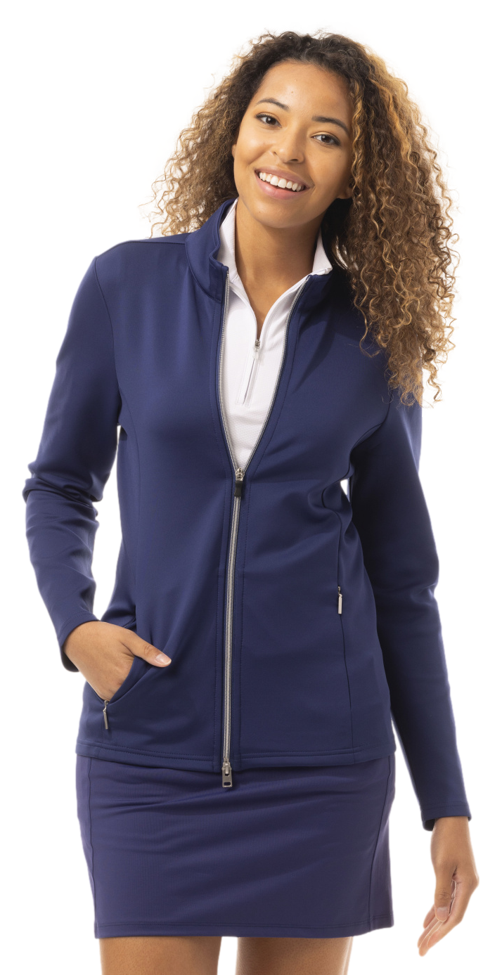 SolLayer DOUBLE ZIP JACKET. NAVY. 900513