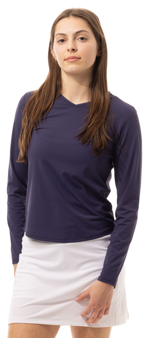 SOLAIR COOL ULTRA-MESH ACTIVE TOP. NIGHT SKY NAVY. 900624S