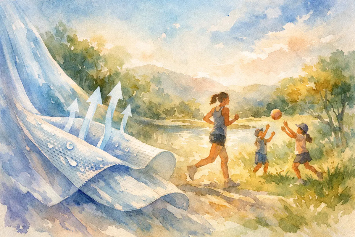 Performance Cooling Textiles for Outdoor Play