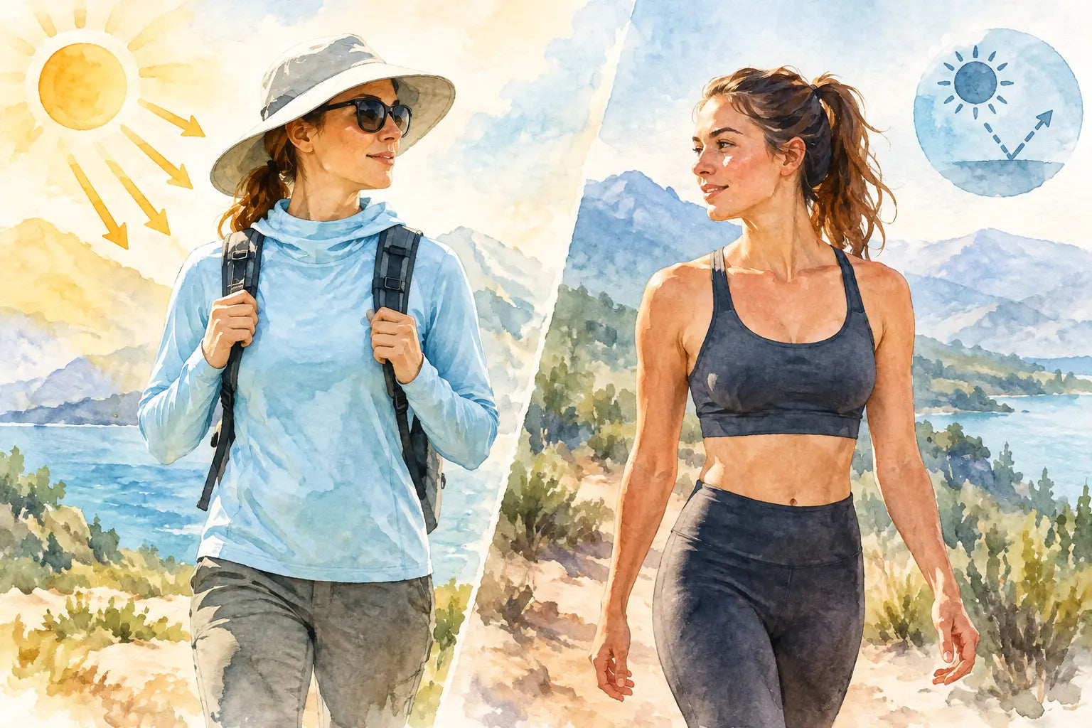 UPF Clothing Versus Regular Activewear Outside