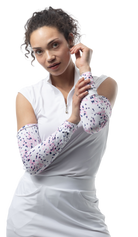 SUN-SLEEVES. SUN PROTECTIVE COOLING. SNOW LEOPARD PINK. 900015 - SanSoleil