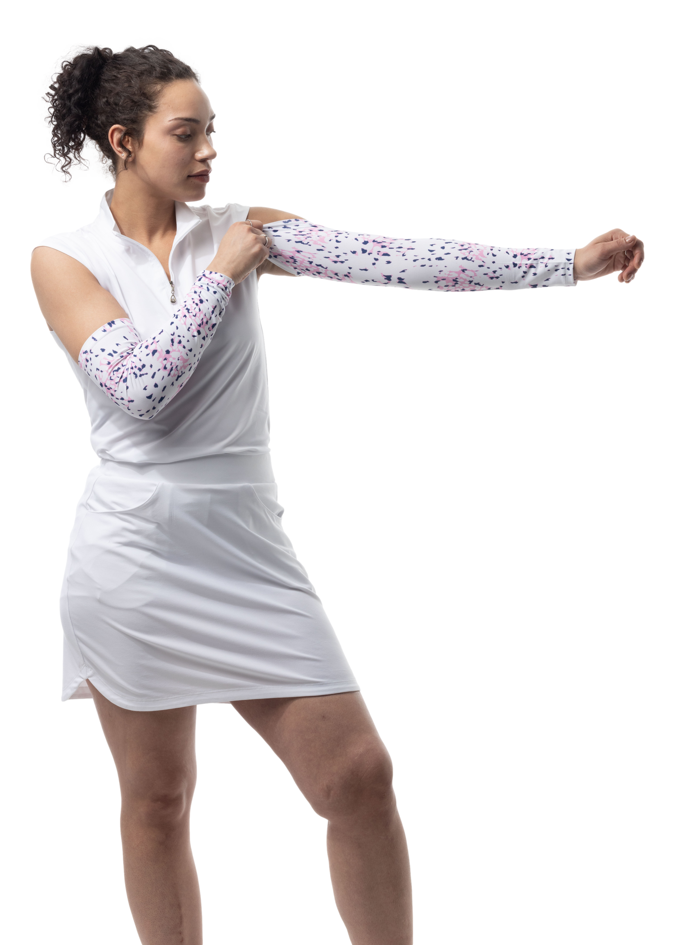 SUN-SLEEVES. SUN PROTECTIVE COOLING. SNOW LEOPARD PINK. 900015 - SanSoleil