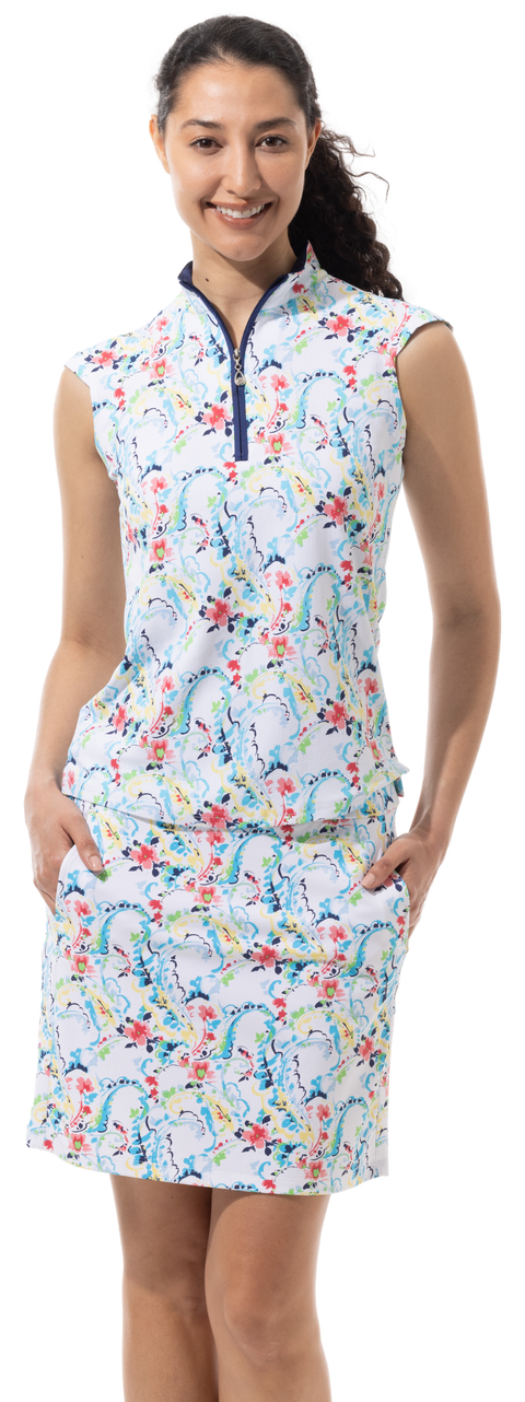 SOLTEK LUX SLEEVELESS PRINT MOCK. CHANTILLY MULTI. 900627P