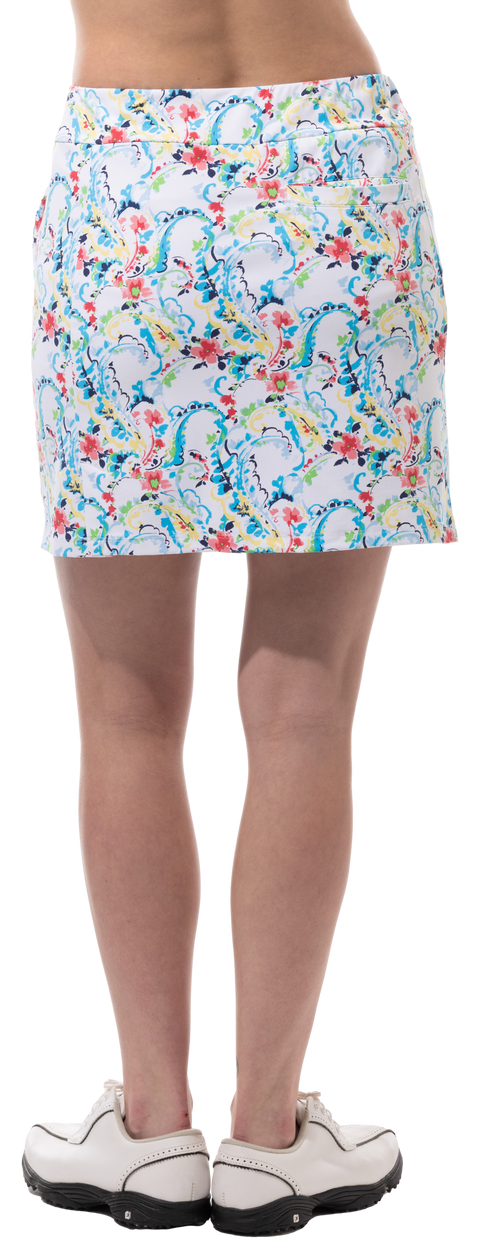 SOLSTYLE 17" GOLF SKIRT. CHANTILY MULTI. 900207P