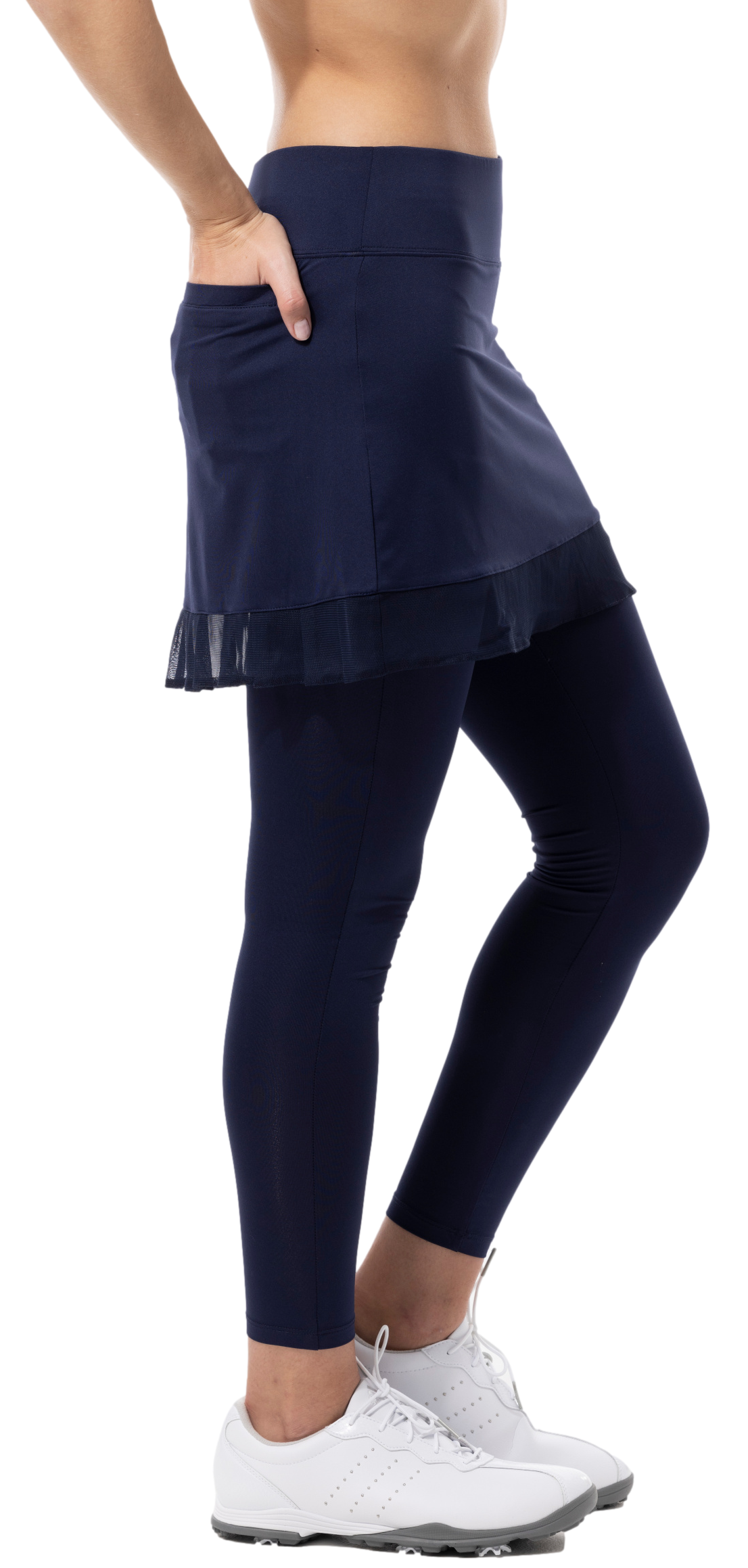 SOLCOOL ANKLE LEGGING with SKORTI. INK. 900224 - SanSoleil