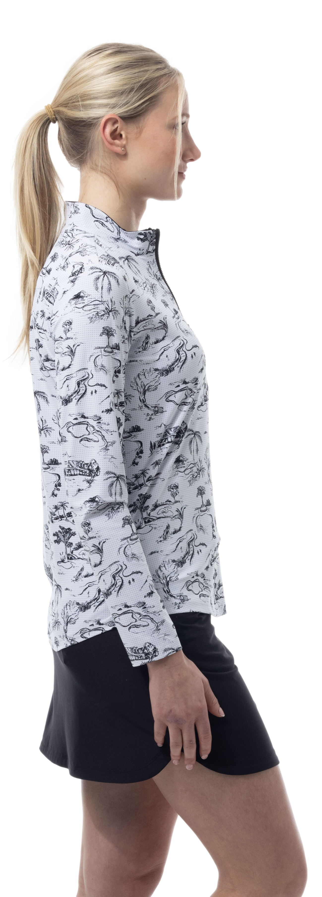 17" GOLF SKORT. BLACK. 900225S - SanSoleil