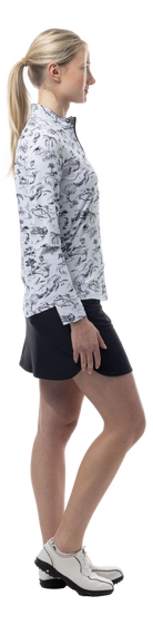 17" GOLF SKORT. BLACK. 900225S - SanSoleil