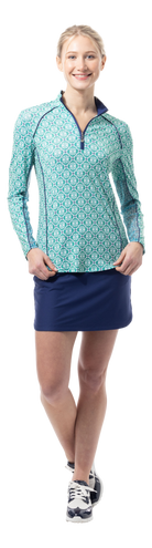 17" GOLF SKORT. NAVY. 900225S - SanSoleil