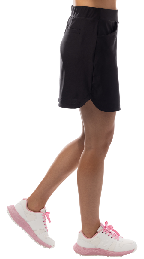 SANSOLEIL 17" GOLF SKORT. BLACK. 900225S