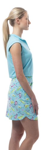 SANSOLEIL 17" GOLF SKORT. FLAGS AND BAGS. 900225 - SanSoleil