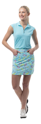 SANSOLEIL 17" GOLF SKORT. FLAGS AND BAGS. 900225 - SanSoleil