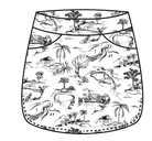 SANSOLEIL 17" GOLF SKORT. TOILE DE GOLF.  BLACK. 900225 - SanSoleil