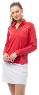 SOLSHINE FOIL PRINT MOCK. BLOCK CHAIN. RED. 900320 - SanSoleil