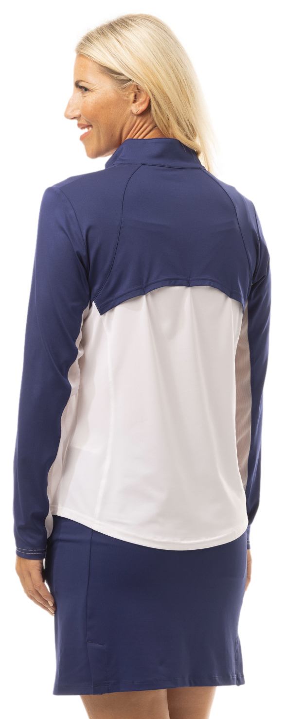 SUNGLOW COLOR BLOCK MOCK. RED-WHITE-NAVY BLUE. 900436 - SanSoleil