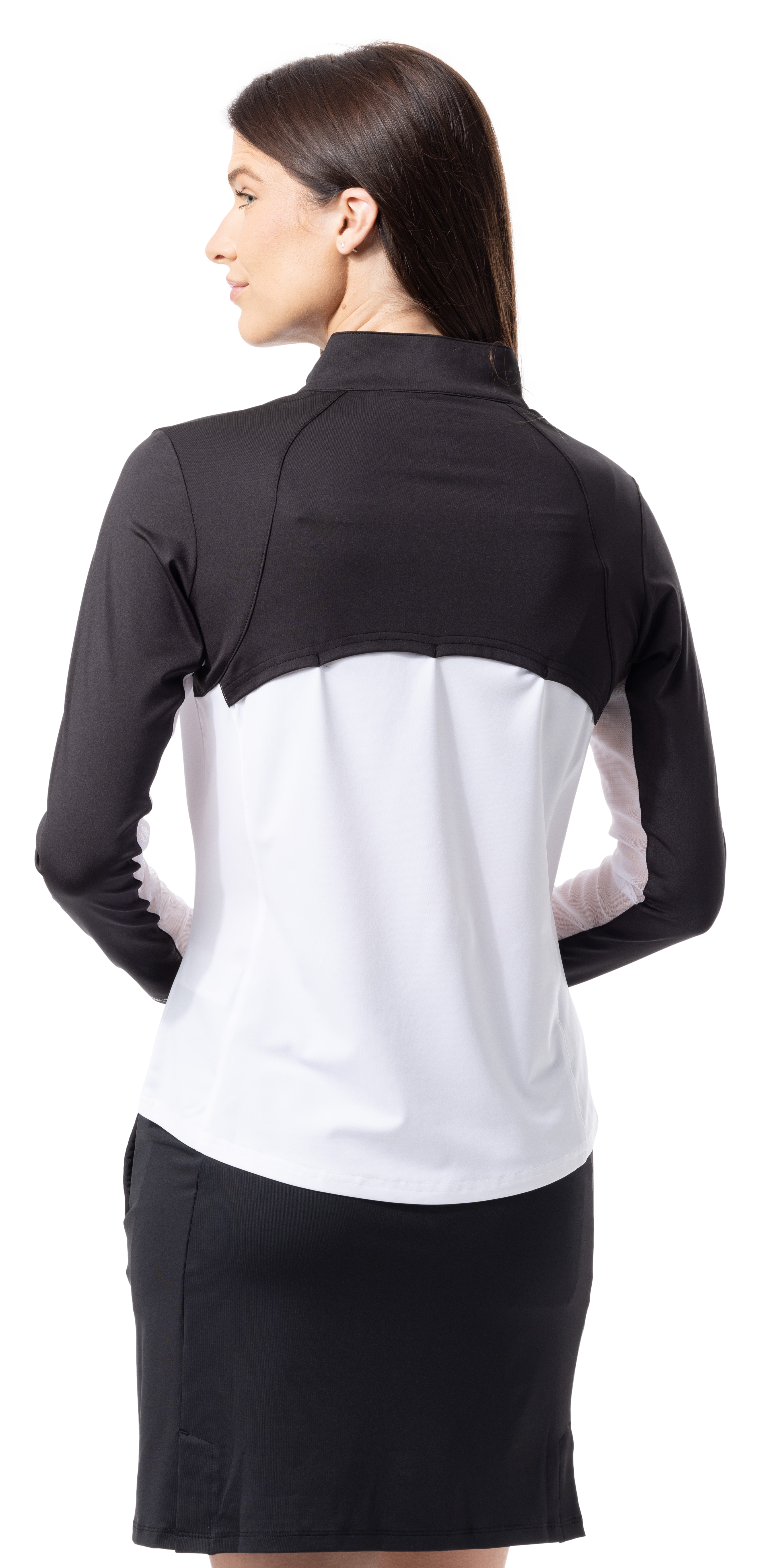 SUNGLOW COLOR BLOCK MOCK. WHITE-BLACK. 900436 - SanSoleil