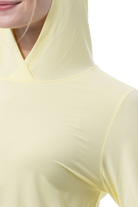 SANSOLEIL MELANGE STRIPE HOODIE. YELLOW WHITE. 900451MM - SanSoleil