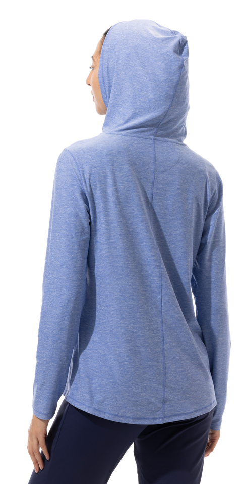 SOLTEK ICE HOODIE. MELANGE PACIFIC BLUE . 900451