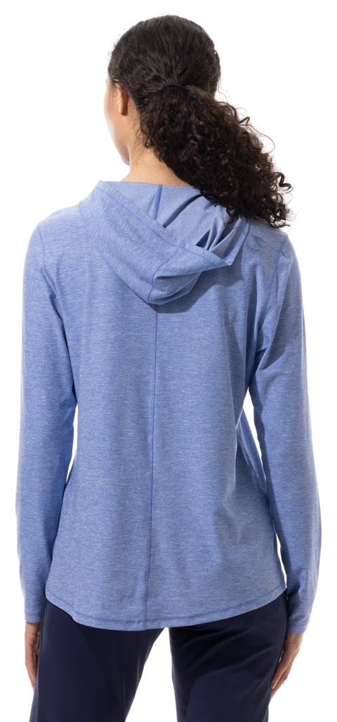 SOLTEK ICE HOODIE. MELANGE PACIFIC BLUE . 900451