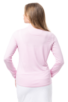 SOLTEK ICE STRIPE ZIP MOCK. ROSE. 900453MM - SanSoleil