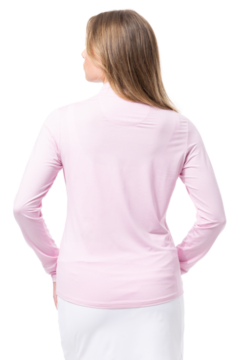 SOLTEK ICE STRIPE ZIP MOCK. ROSE. 900453MM - SanSoleil
