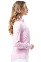 SOLTEK ICE STRIPE ZIP MOCK. ROSE. 900453MM - SanSoleil