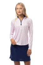 SOLCOOL PRINT MOCK. GOLF CREST. PINK. 900463 - SanSoleil
