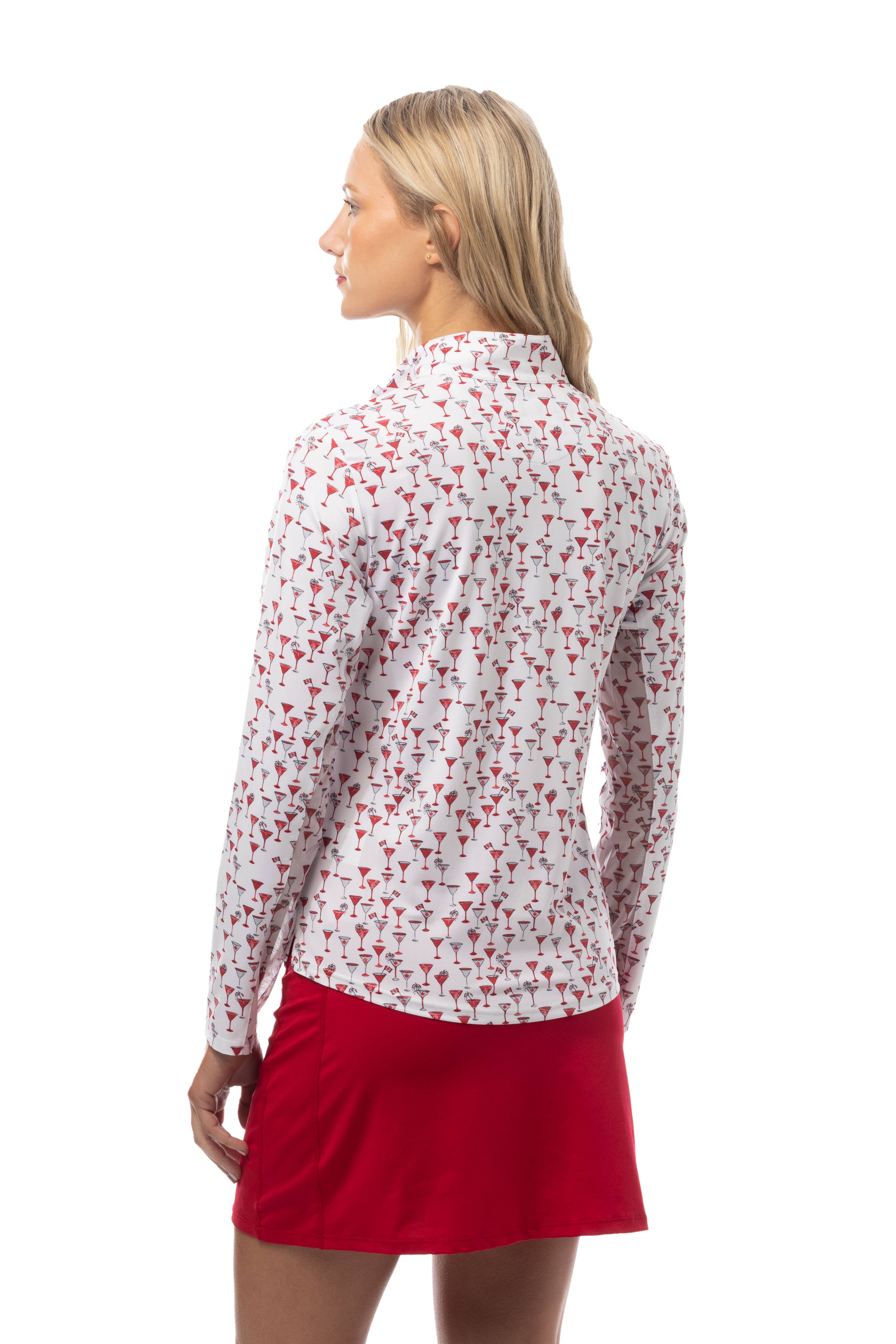 SOLCOOL 1/4 ZIP MOCK. OH CANADA. 900463 - SanSoleil