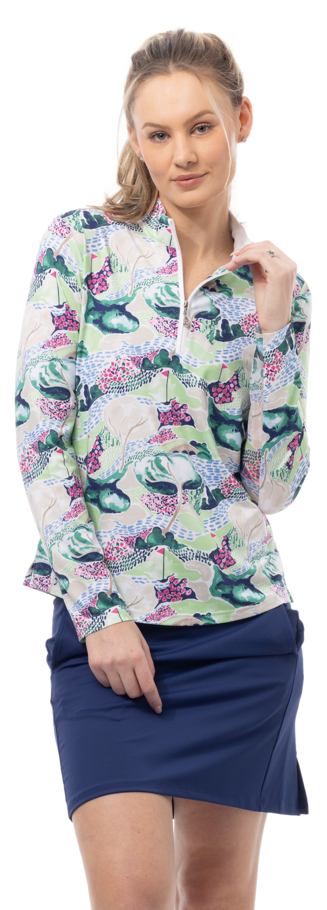 SOLCOOL PRINT MOCK. AZALEA AUGUSTA. 900463 - SanSoleil