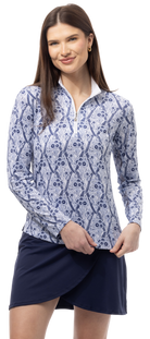 SOLCOOL PRINT MOCK. TRELLIS. NAVY. 900463 - SanSoleil