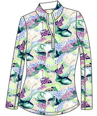 SOLCOOL PRINT MOCK. AZALEA AUGUSTA. 900463