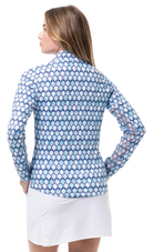 SOLCOOL PRINT MOCK. RACQUETEER BLUE-900463 - SanSoleil