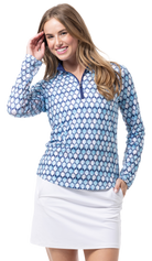 SOLCOOL PRINT MOCK. RACQUETEER BLUE-900463 - SanSoleil