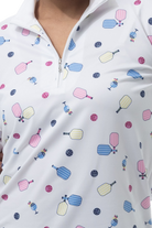 SOLCOOL 1/4 ZIP MOCK. UNDERSERVED AGAIN. 900463 - SanSoleil