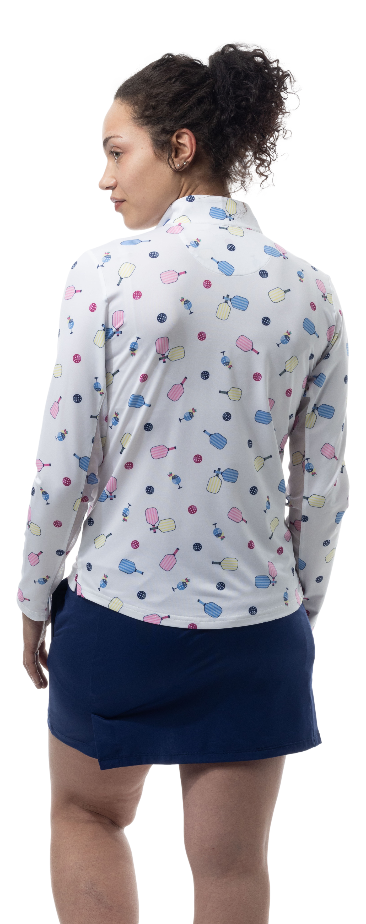 SOLCOOL 1/4 ZIP MOCK. UNDERSERVED AGAIN. 900463 - SanSoleil