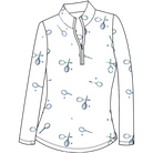 SOLCOOL 1/4 ZIP MOCK. MATCH PLAY. GREEN NAVY. 900463 - SanSoleil