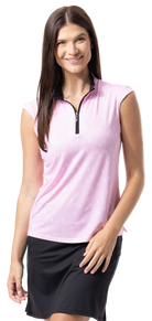 SOLCOOL SLEEVELESS MOCK. A PUTT ABOVE. PINK.  900471 - SanSoleil