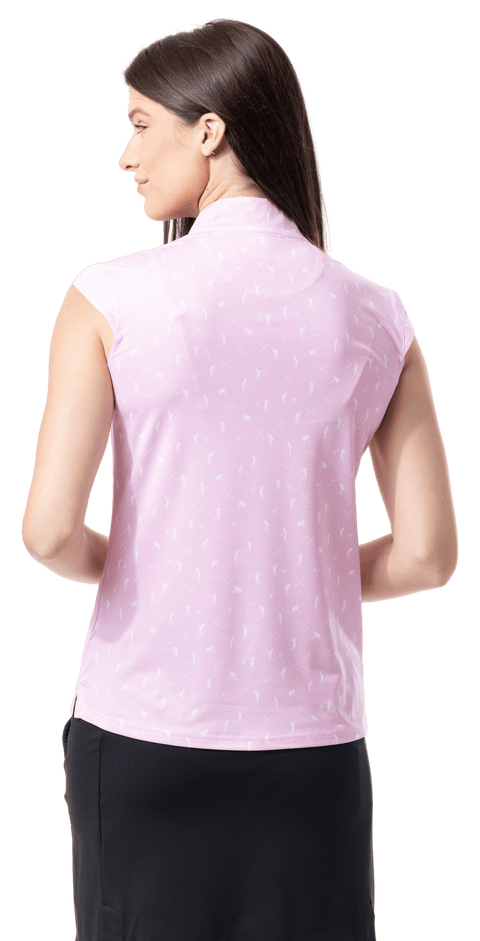SOLCOOL SLEEVELESS MOCK. A PUTT ABOVE. PINK.  900471 - SanSoleil
