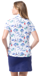 SOLCOOL SHORT SLEEVE MOCK . CLUB LIFE. 900478 - SanSoleil