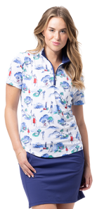 SOLCOOL SHORT SLEEVE MOCK - CLUB LIFE. 900478