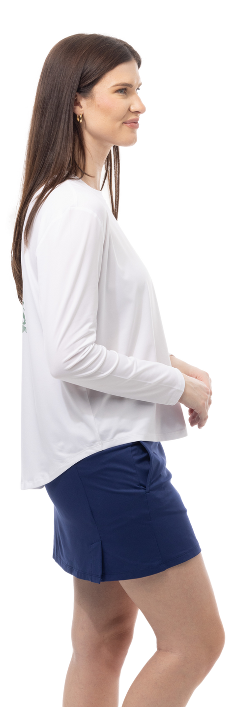 SUNGLOW RELAXED  DROP-TAIL TEE. TENNISON. 900479