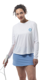SUNGLOW RELAXED  DROP-TAIL TEE. TENNIS PARADISE. 900479 - SanSoleil