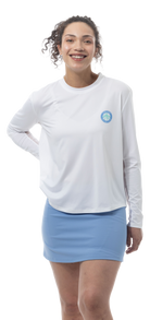 SUNGLOW RELAXED  DROP-TAIL TEE. TENNIS PARADISE. 900479 - SanSoleil