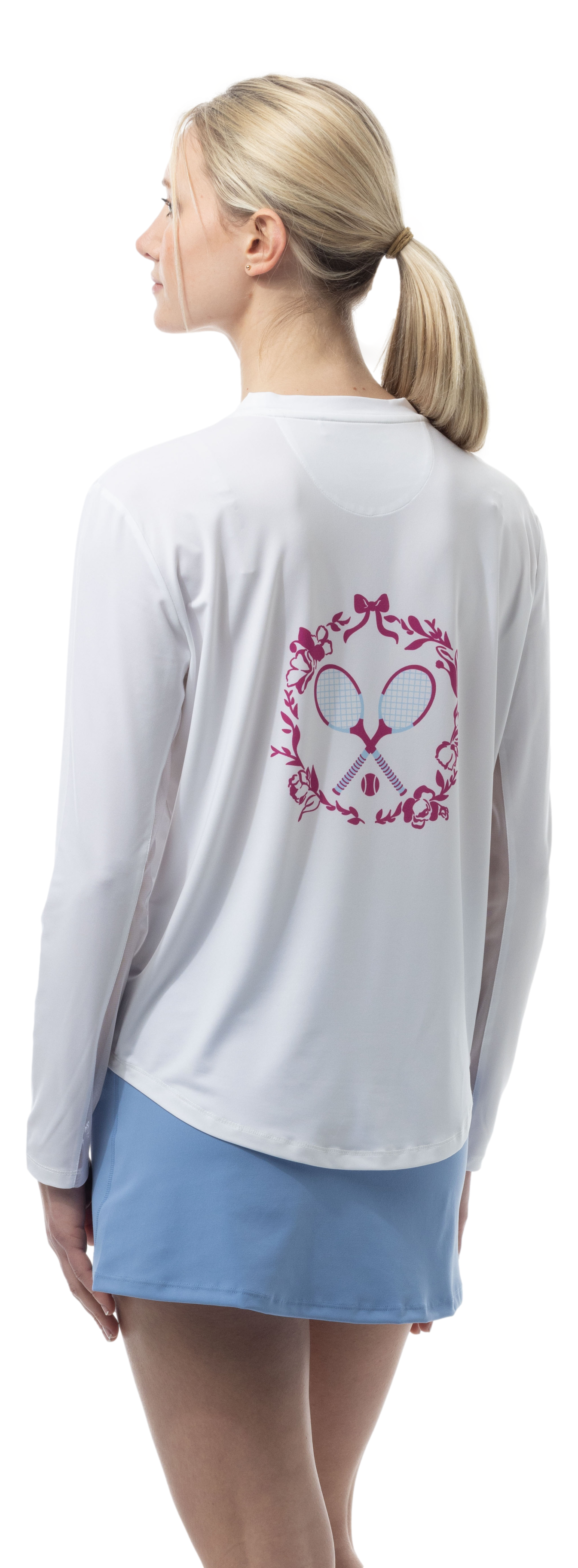 SUNGLOW RELAXED  DROP-TAIL TEE. TENNISON.  ARTIC BERRY. 900479 - SanSoleil