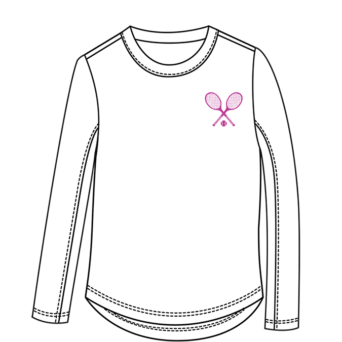 SUNGLOW RELAXED  DROP-TAIL TEE. TENNISON.  ARTIC BERRY. 900479 - SanSoleil