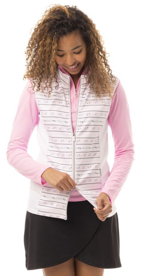 SOLLAYER ZIP VEST.  LINEUP. BLACK .  900512P