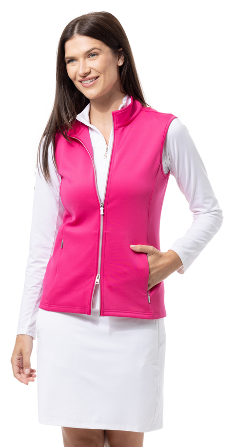 SOLLAYER ZIP VEST. FUCHSIA. 900512