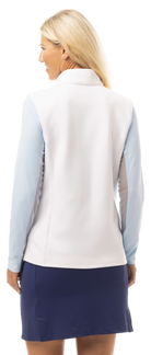 SOLLAYER ZIP VEST.  WHITE. 900512 - SanSoleil